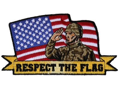 Respect the flag Soldier Salute Patch
