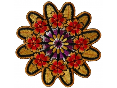 Symmetric Flowers Patch