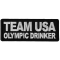 Team USA Olympic Drinker Funny Iron on Patch