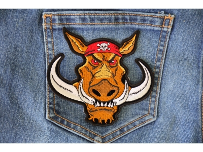 Biker Hog Patch Small Hawg | Embroidered Patches