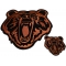 Brown Bear Patch Set Small and Large