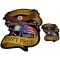 Freedom Isn't Free Two Piece Small and Large Eagle Biker Patch Set