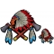 Indian With Axes and Feathers 2 Piece Patch Set
