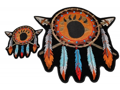 Native American Feathers Arrows 2 Piece Patch Set