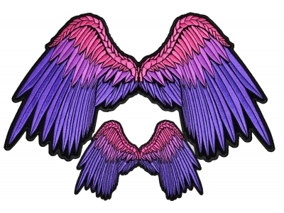 Pretty Pink Angel Wings Medium And Large Patch
