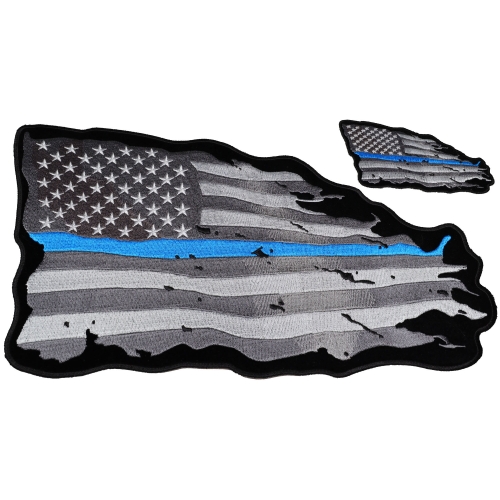 Vtg American Flag USA POLICE PATROL Patch 00YF 