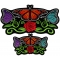 Set of 2 Small and Large Butterflies Patches