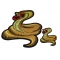 Set of 2 Small and Large Cobra Snake Patches