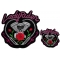 Set of 2 Small and Large Lady Rider Patches
