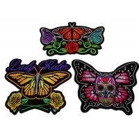 Set of 3 Pretty Butterfly Patches