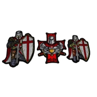 Set of 3 Red Knight Patches