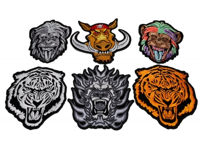 Set of 6 Vicious Animal Patches