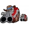 Shotgun Barrel Cowboy Skull 2 Piece Front and Back Patch Set