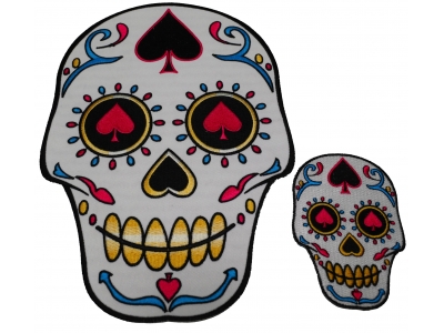 Sugar Skulls Spades Small And Large Patch Set