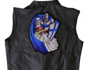 Blue Cape Knight Large Back Patch