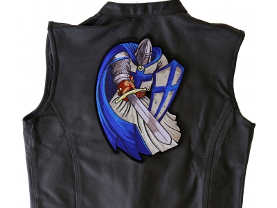 Blue Cape Knight Large Back Patch