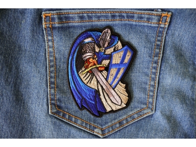 Blue Cape Knight Patch