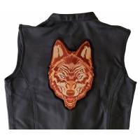 Brown Wolf Patch Large