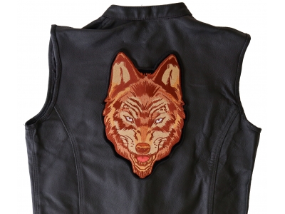 Brown Wolf Patch Large