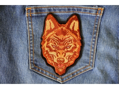 Brown Wolf Patch