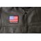 I Stand for Our Flag Patch I Stand for Our Flag Patch - 3x2.75 inch. Embroidered Iron on Patch shown on leather vest