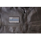 Thin Blue Line American Flag These Colors Don't Run Patch | Embroidered Patches Thin Blue Line American Flag These Colors Don't Run Patch - 3.5x2.1 inch. Embroidered Iron on Patch shown on leather vest