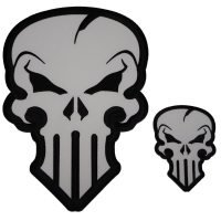 Set of 2 Skull Patches similar to Punisher