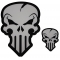 Set of 2 Skull Patches similar to Punisher