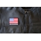 One Nation Under God American Flag Patch One Nation Under God American Flag Patch - 3x2.75 inch - Embroidered Iron on Patch shown on leather vest