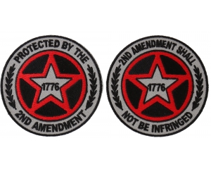 Set of 2 Second Amendment Patches