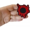 Bullet Hole Patch Blood Red shown on hand for size comparison