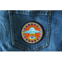 Spiritual Eye UFO Iron on Patch
