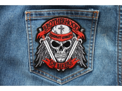 Brotherhood of Bikers Respect and Loyalty Skull Patch