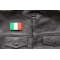 Irish Flag Patch Irish Flag Patch - 3x2 inch. Embroidered Iron on Patch shown on leather vest