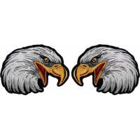 Eagle Patch Set Iron on Left and Right Small