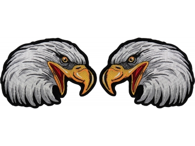 Eagle Patch Set Iron on Left and Right Small