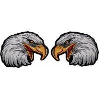 Iron on Eagle Patches Left and Right Medium