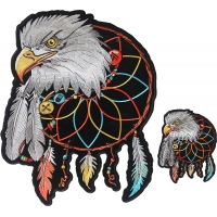 Dreamcatcher with Eagle Small and Large Patch Set Combo