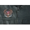 Patriotic Biker Eagle Embroidered Patch Biker Eagle Patch - 4x3.8 inch - Embroidered Iron on Patch shown on leather vest