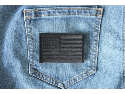 Black American Flag Patch