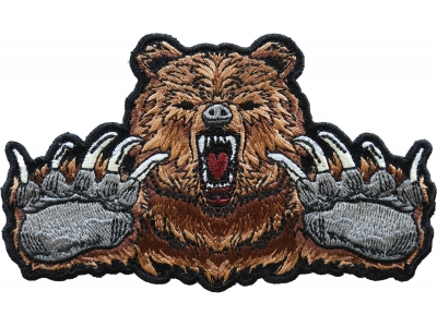 Brown Bear Claws Iron on Patch