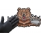 Brown Bear Claws Patch Bear and Claws Patch, Large Animal Patches for Jackets shown on hand for size comparison