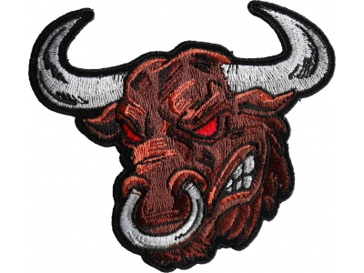 Angry Bull Iron on Patch