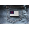 Christian Flag Patch with Black Borders Christian Flag Patch with Black Borders shown on jeans