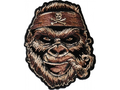 Cigar Gorilla Patch with Skull Headwrap