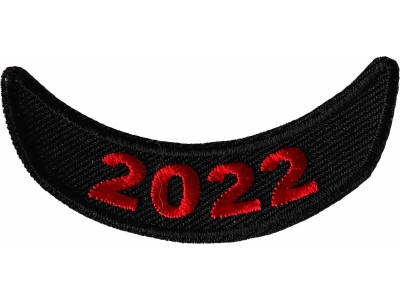 2022 Red Lower Rocker Year Patch