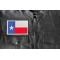 Texas Flag Iron on Patch Medium - 5x3.5 inch - Embroidered Iron on Patch shown on leather vest