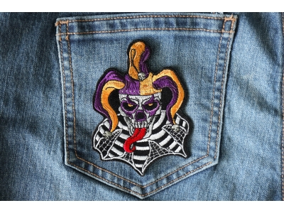 Jester Clown Skull Patch