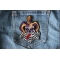 Jester Clown Skull Patch Jester Clown Skull Patch shown on jeans