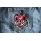Jester Skull Patch Jester Skull Patch shown on jeans